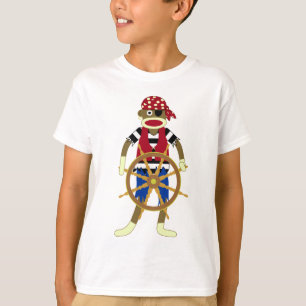 Sock monkeypirat t shirt