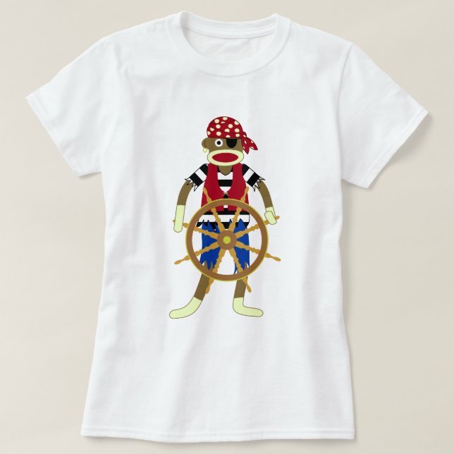 Sock monkeypirat tee shirt (Design framsida)