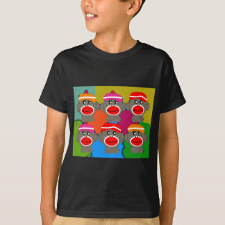 Sock monkeypopkonst--Konstgåvor T Shirt