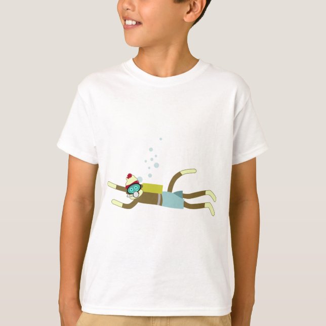 Sock monkeyScubadykare Tee (Framsida)