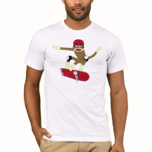 Sock monkeySkateboarder