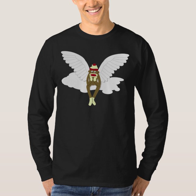 Sock monkeyskyddsängel t-shirt (Framsida)