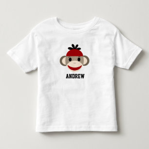 Sock monkeysmåbarnskjorta t shirt