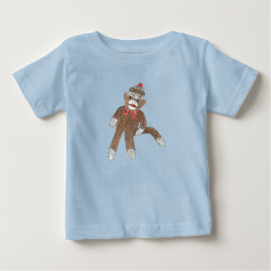 Sock monkeyspädbarnranka t shirt