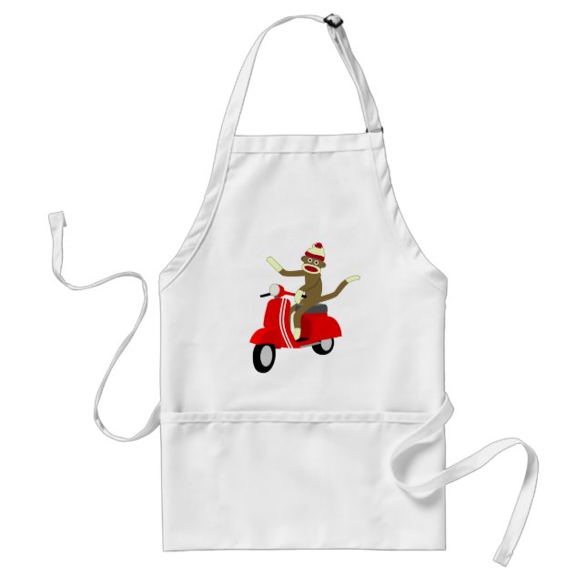Sock monkeysparkcykel förkläde (Framsidan)