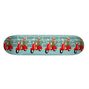 Sock monkeysparkcykel skateboard bräda 19,5 cm