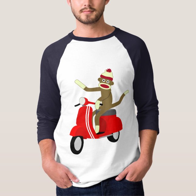Sock monkeysparkcykel tee shirt (Framsida)