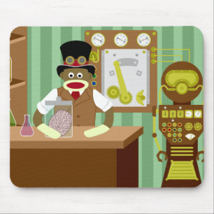 Sock monkeySteampunk forskare Musmatta