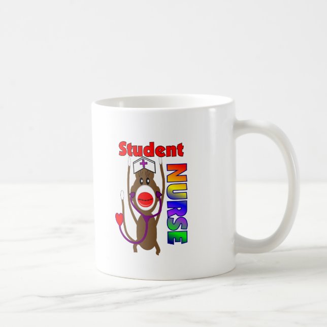 Sock monkeystudentsjuksköterska kaffemugg (Höger)