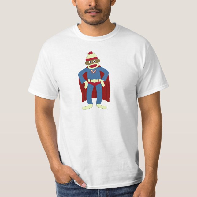 Sock monkeySuperhero T-shirt (Framsida)