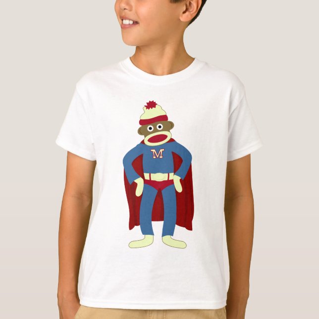 Sock monkeySuperhero Tröja (Framsida)