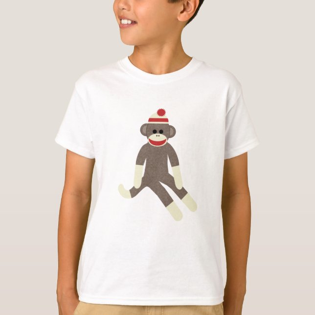 Sock monkeyt-skjorta t-shirt (Framsida)