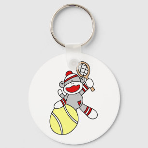 Sock monkeytennis nyckelring
