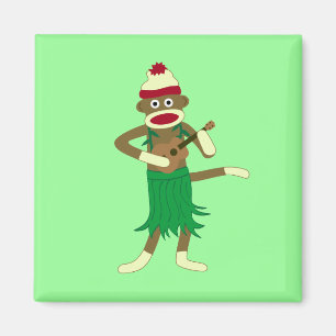 Sock monkeyUkulele Magnet