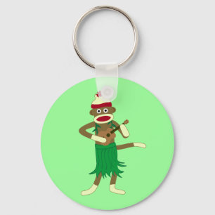 Sock monkeyUkulele Nyckelring