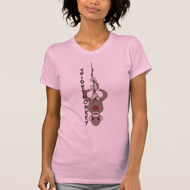 Sock monkeyutslagsplatsskjorta t-shirt (Framsida)