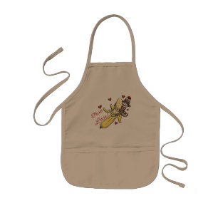 Sock monkeyvalentinMerchandise Barnförkläde