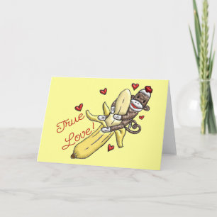 Sock monkeyvalentinMerchandise Helgkort