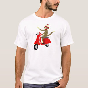 Sock monkeyVespasparkcykel T-shirt