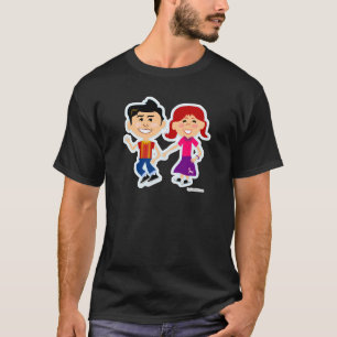 Sock Skutt Kids Cute Retro Tecknad Tee Shirt