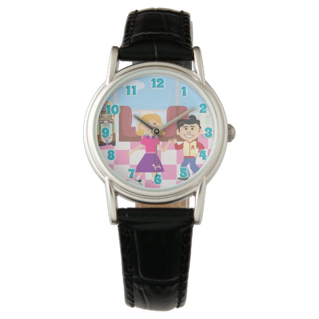 Sock Skutt Kids vid Middag Wrist Watch Armbandsur (Framsida)