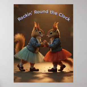 Sock Skutt Squirrels Poster