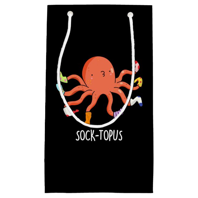 Sock-topus Funny Octopus med sockepun (Framsidan)