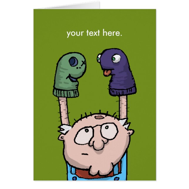 Sockadockakomplott Hälsningskort (Framsidan)