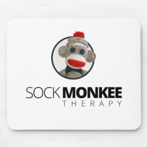 SockaMonkee terapi - cirkla Mousepad Musmatta
