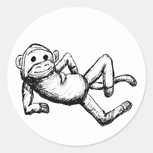 sockapa1 005 runt klistermärke (Framsida)