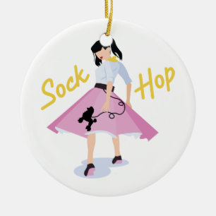 Sockaskutt Julgransprydnad Keramik