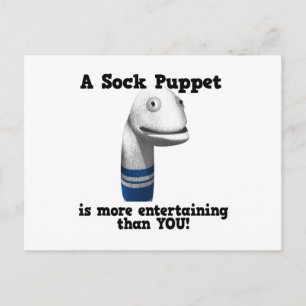 Sockdocka mer underhållande vykort