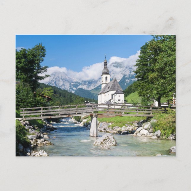 Sockenkyrkan i Ramsau Vykort (Framsida)