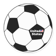 SOCKER BALL MED USA FLAGGA