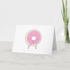 Socker Bord Snack-sötsaker Dessert Food Rosa Donut Tack Kort