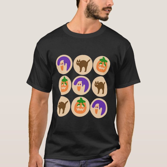 Socker Cookie Halloween Merch T Shirt (Framsida)