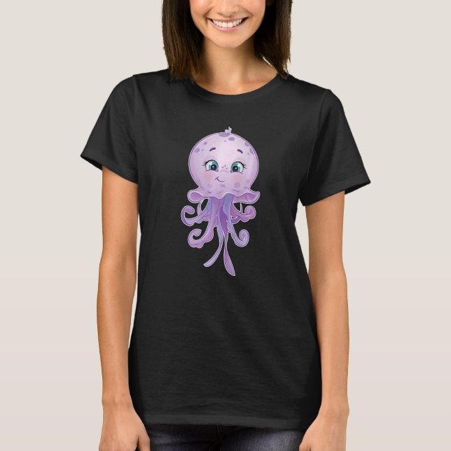Socker Cute Baby Jellyfish Medusa Medusa 1 T Shirt (Framsida)