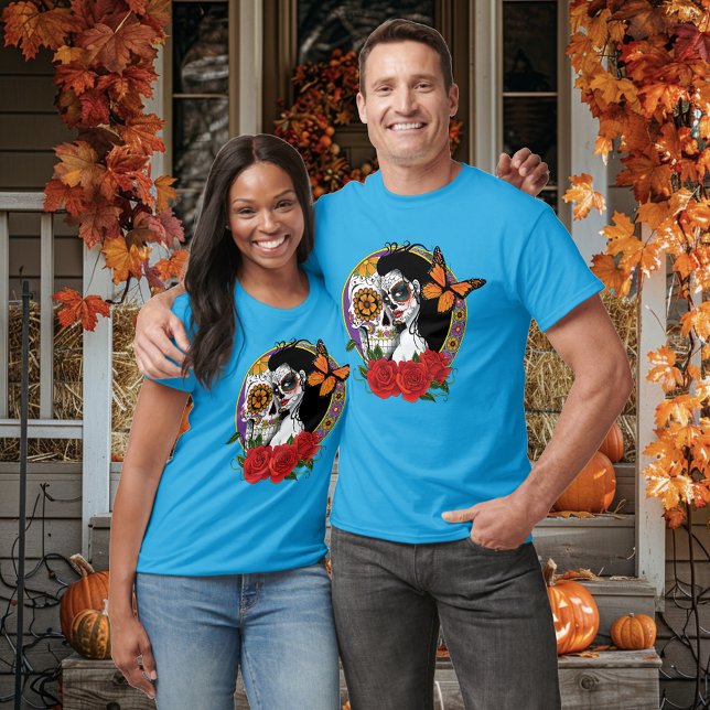 Socker Döskallar Art nouveau T Shirt (Skapare uppladdad)