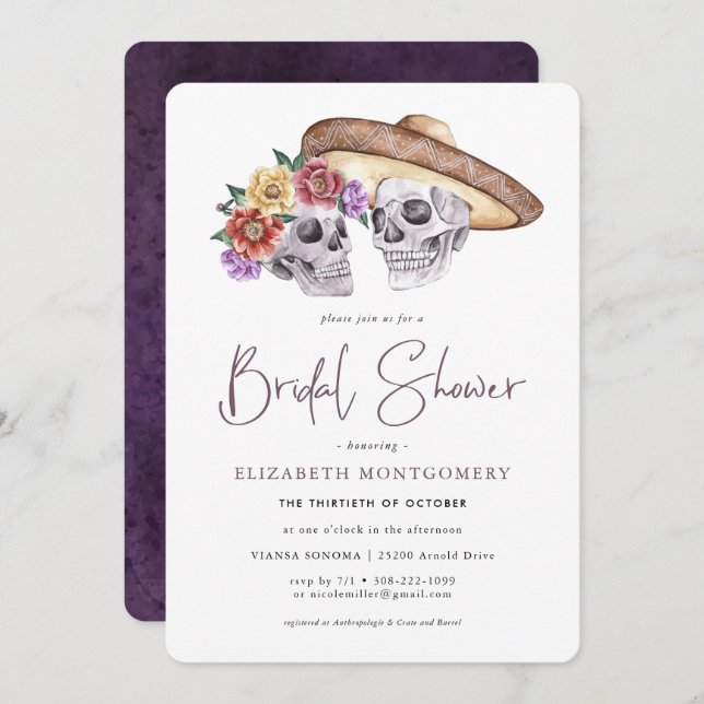 Socker Döskallar Day of the dead Möhippa (Fram/baksida)