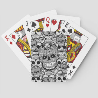 Socker Döskallar Mönster Casinokort
