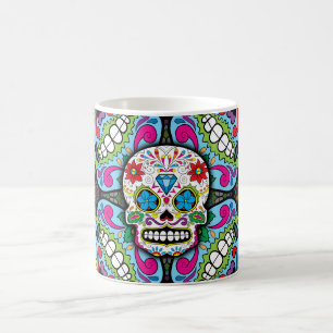 Socker Döskallar Mönster Kaffemugg