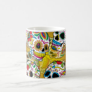 Socker Döskallar Mönster Kaffemugg