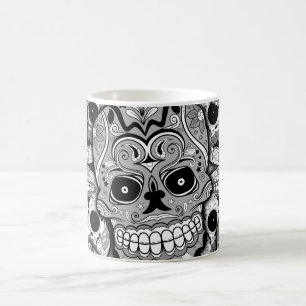 Socker Döskallar Mönster Kaffemugg