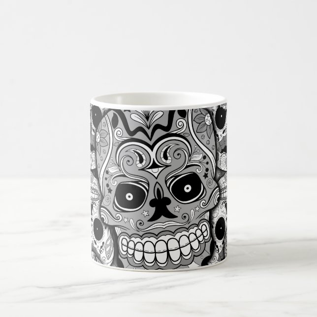 Socker Döskallar Mönster Kaffemugg (Center)