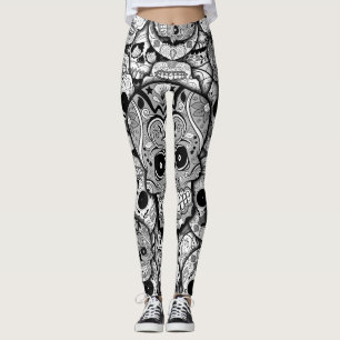 Socker Döskallar Mönster Leggings