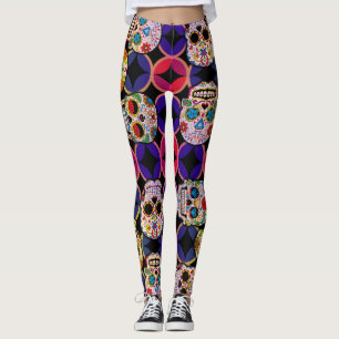 Socker Döskallar Mönster Leggings