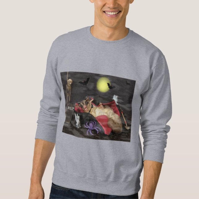Socker Glider Halloween Lång Ärmad Tröja (Framsida)