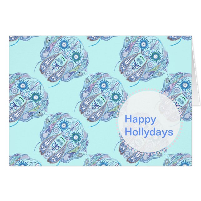 Socker Great Dane Skalle Hälsningskort (Framsidan Horizontal)