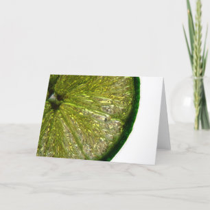 Socker jackad limefruktskiva kort