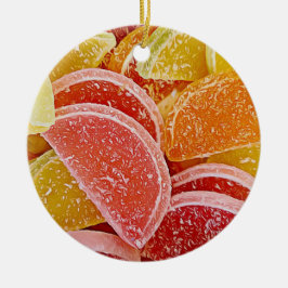 Socker Jelly Candies Realistic Food jul Julgransprydnad Keramik